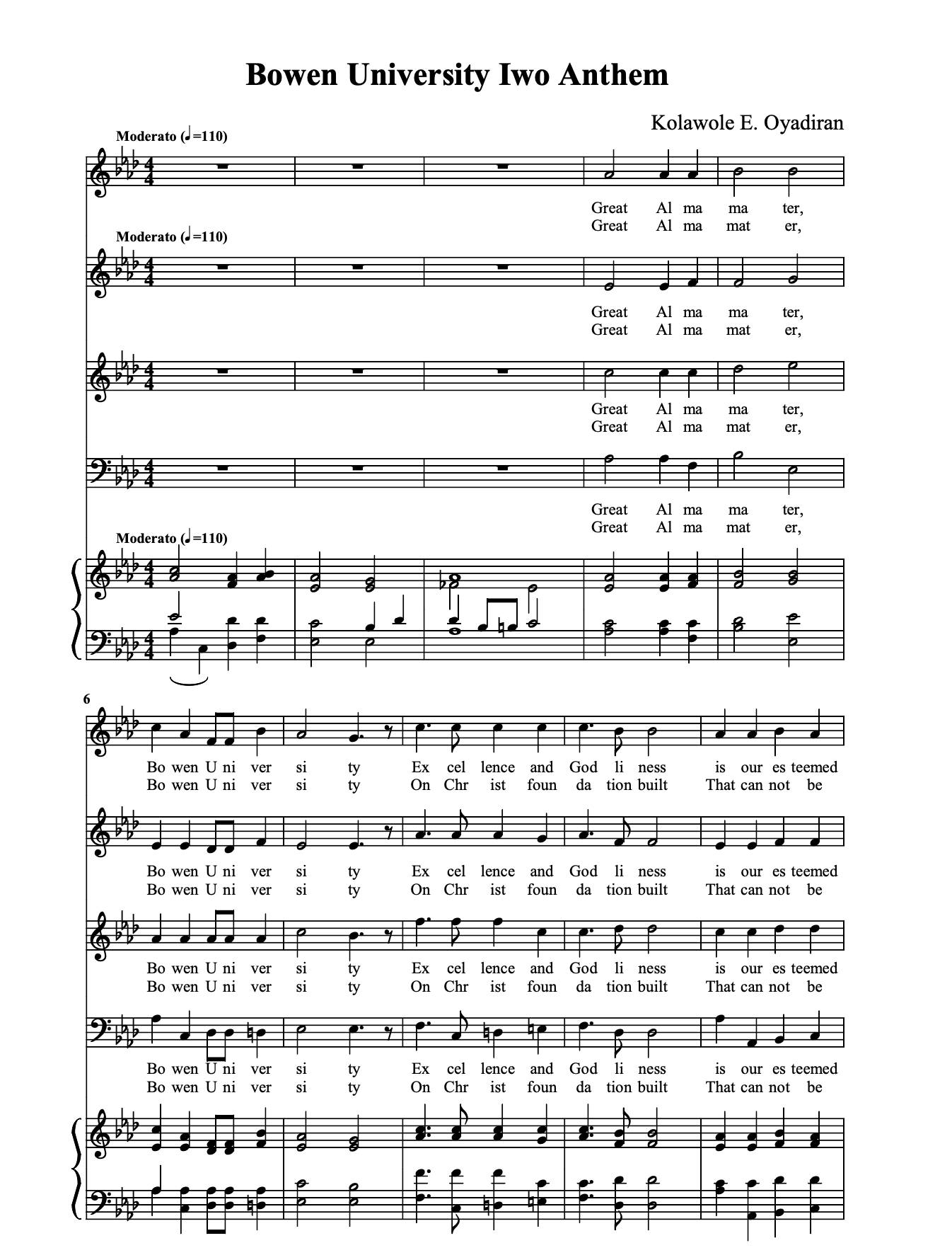 Preview for Bowen University Anthem