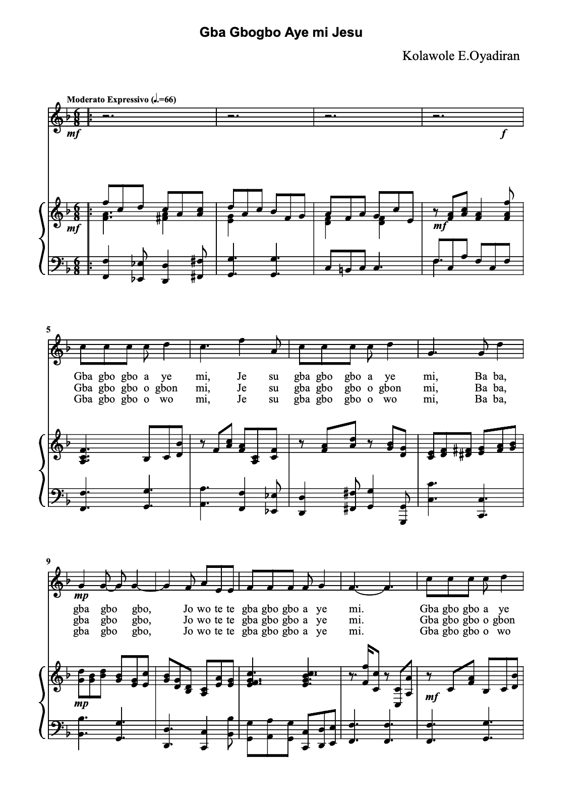 Archive image for Gba Gbogbo Aye mi