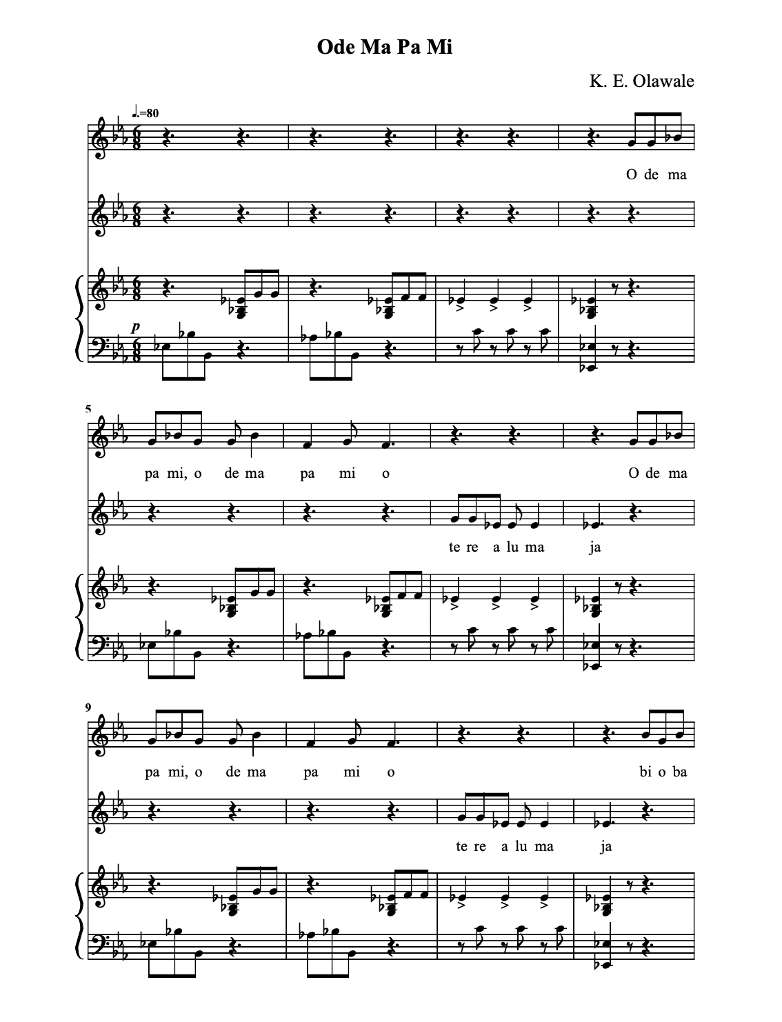 Archive image for Ode Ma Pa Mi