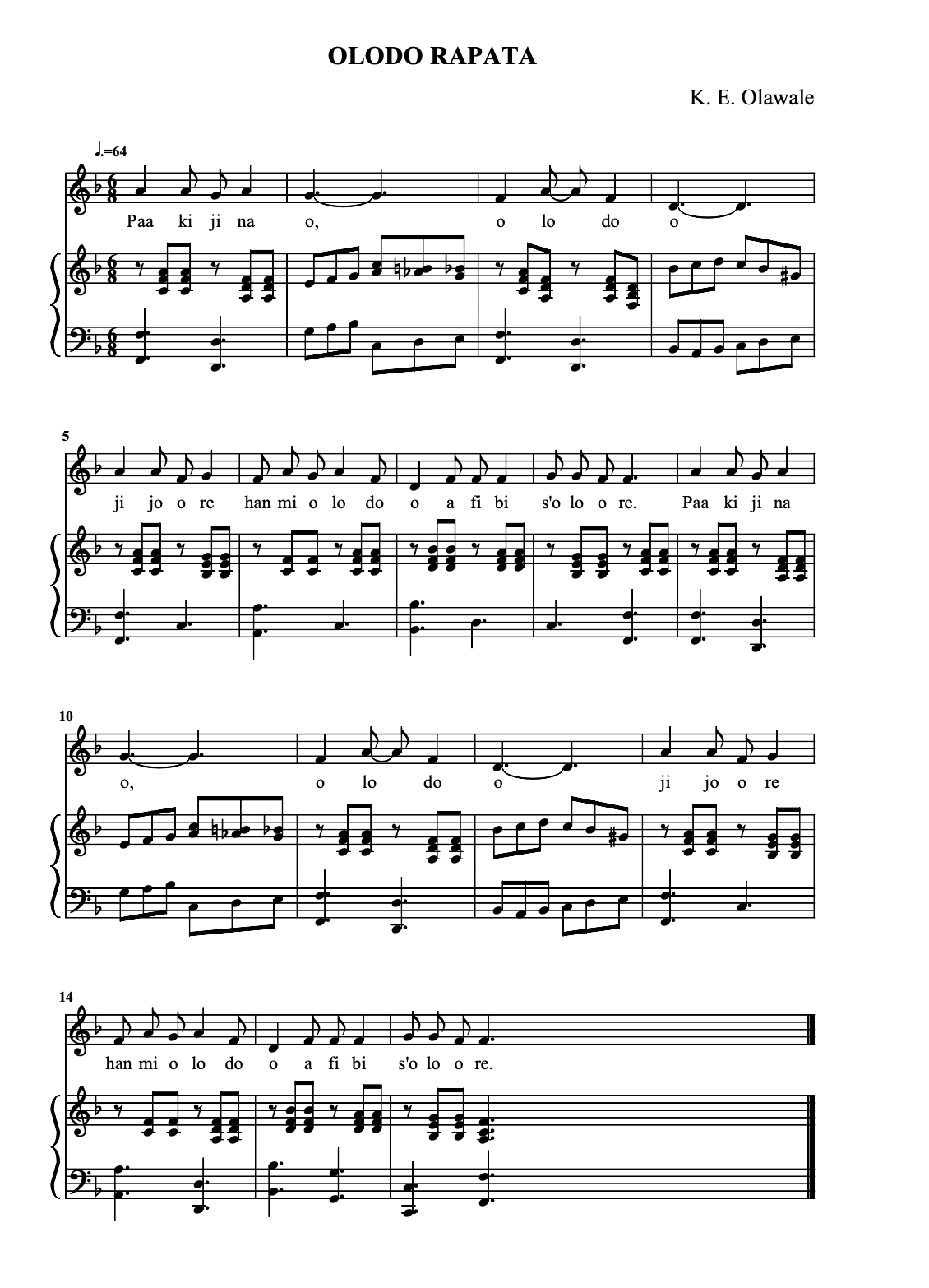 Archive image for Olodo Rapata