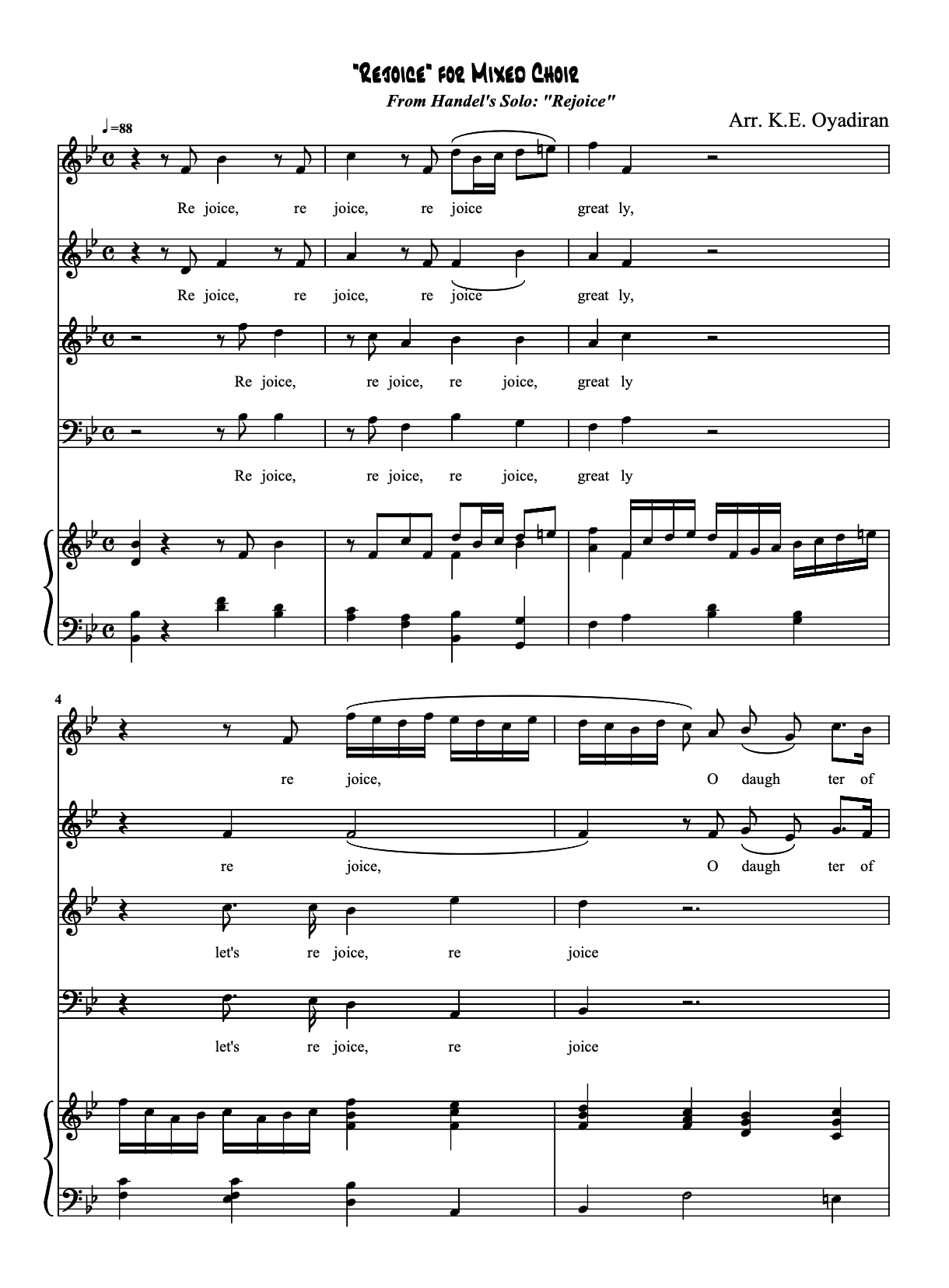 Archive image for Rejoice for Mixed Choir