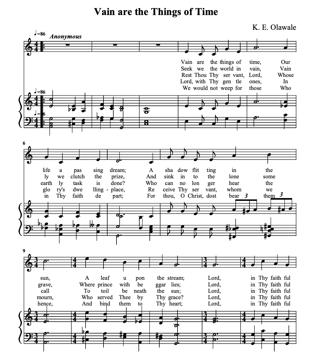 Archive image for Rest, Thy Servant is Sleeping