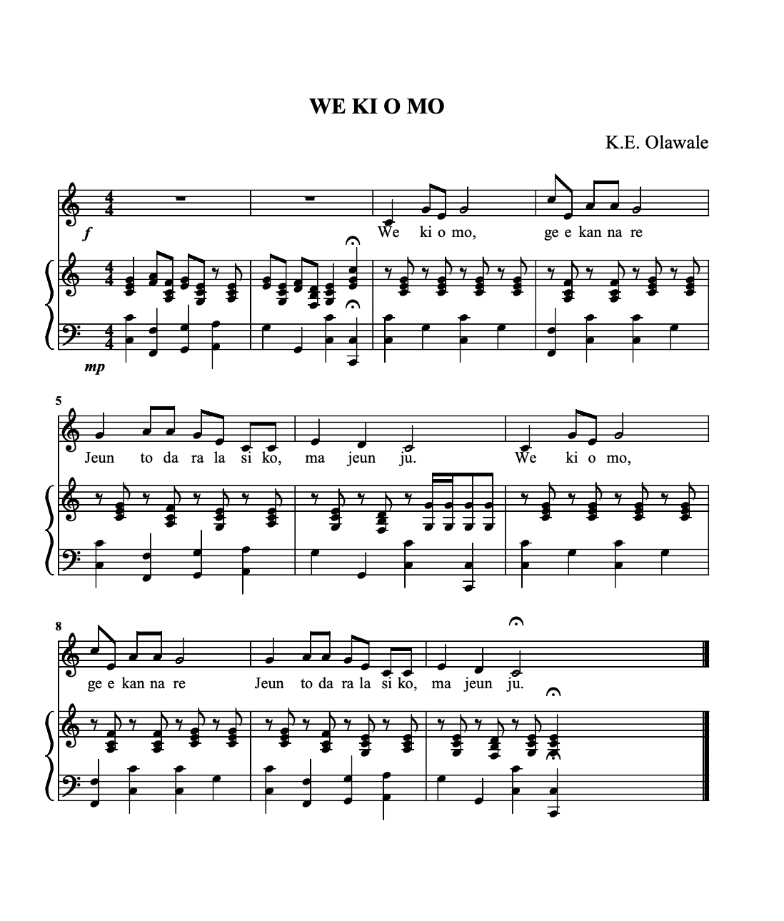 Archive image for We ki o mo