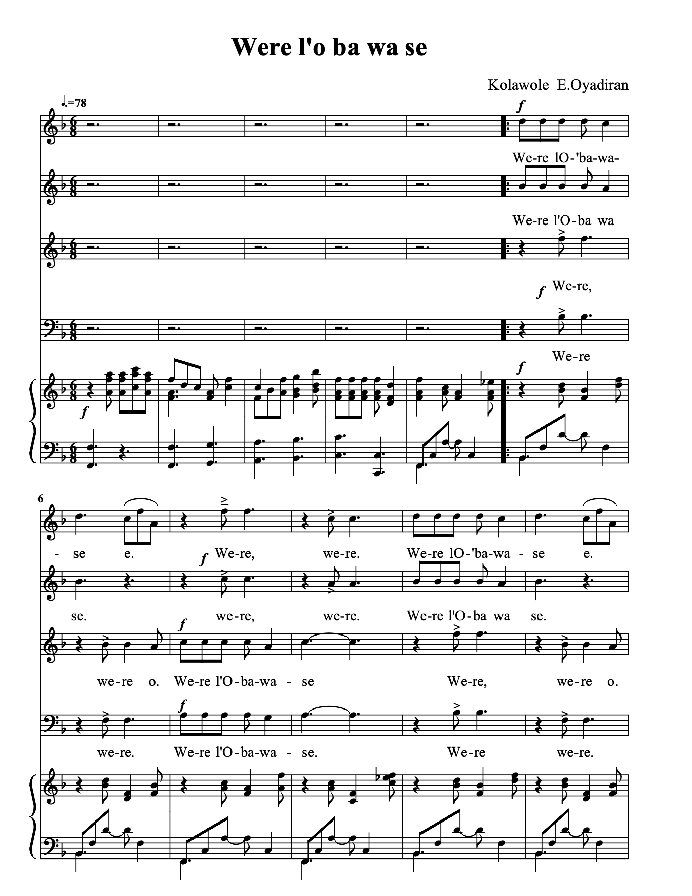 Archive image for Were Lo Ba Wa Se